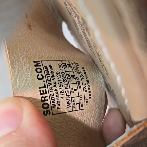 Sorel Women Ella Crisscross Strappy Flta Sadals Slip On Shoes Sz 7 - Picture 12 of 12